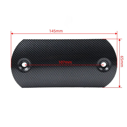 Exhaust Middle Pipe Heat Shield Cover for Motorcycle Muffler Protector Carbon