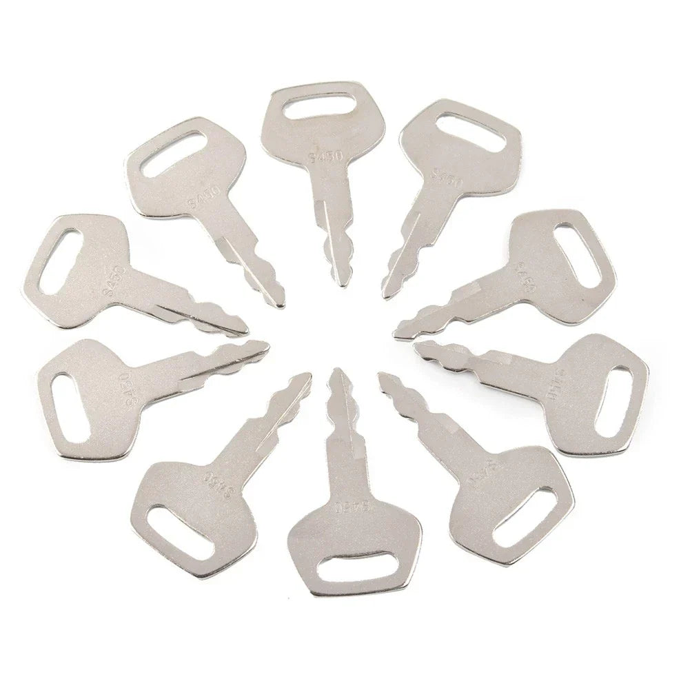 10 x Ignition Keys for JCB Excavator Heavy Equipment (KHR20070)