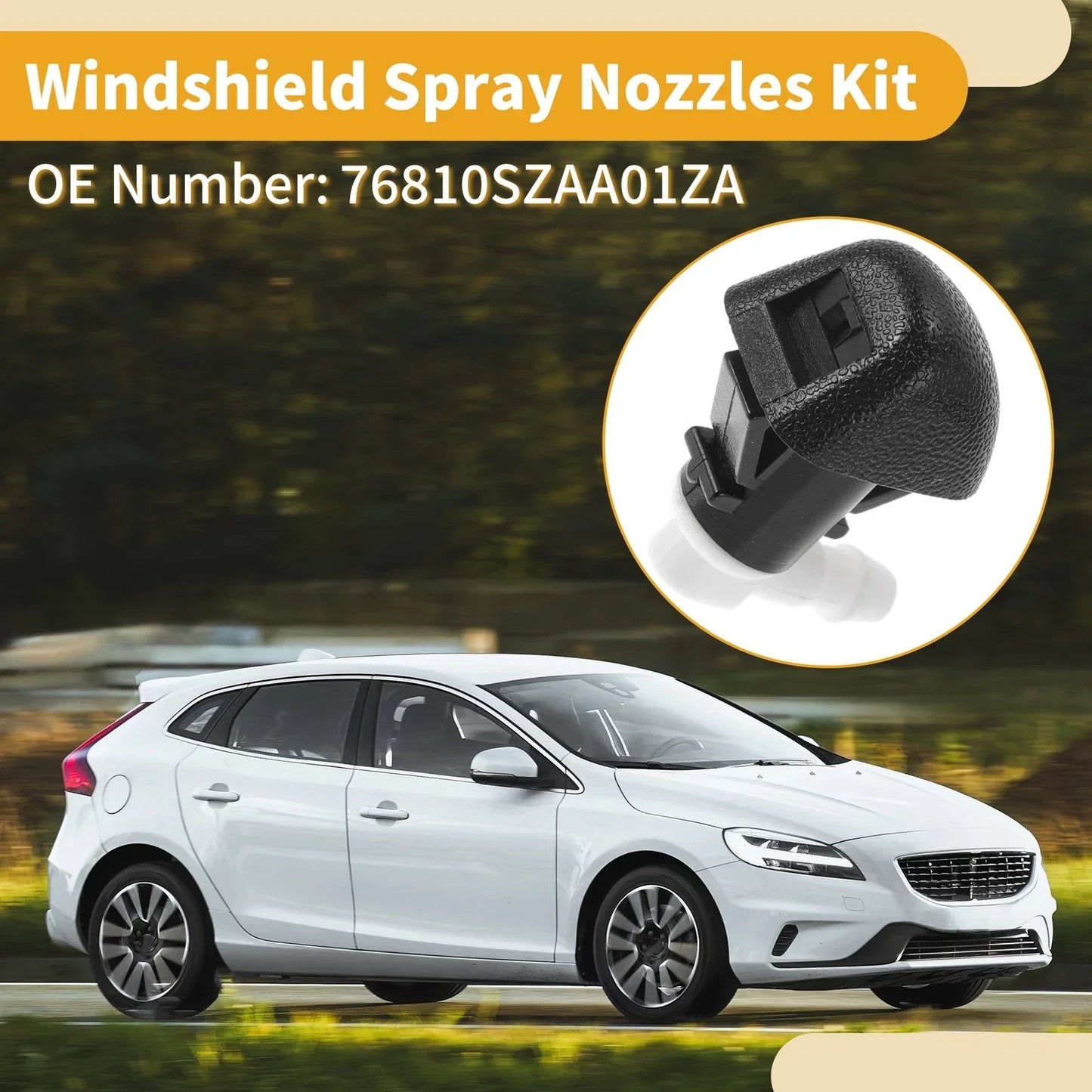 Windshield Washer Nozzle Kit for RAM 1500 (2011-2017) - Includes Gaskets