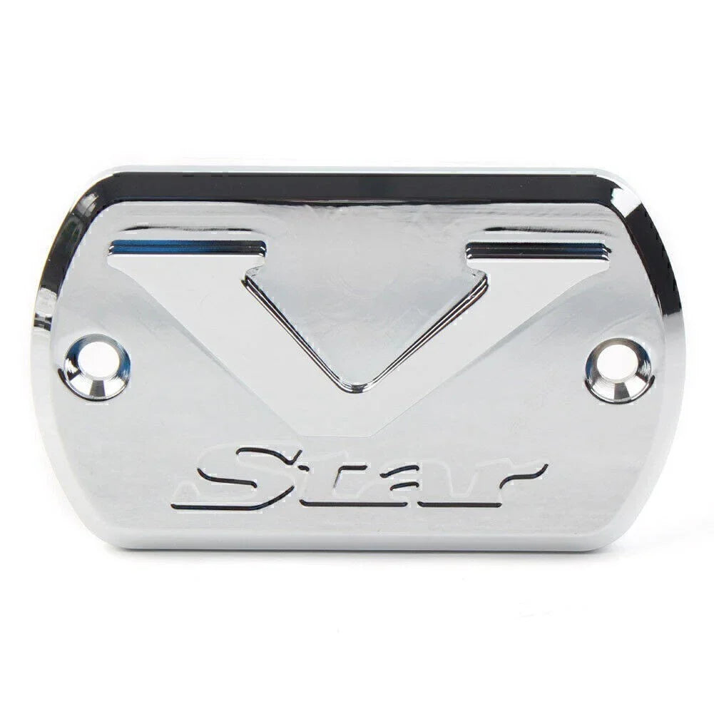 Front Brake Fluid Cap Reservoir Cover for Yamaha V Star XVS 650/1100/1300