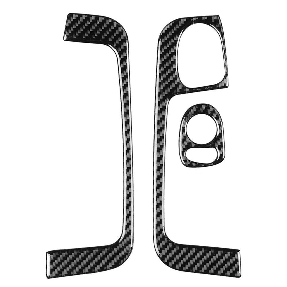 Carbon Fiber Inner Door Armrest Handle Trim for Fiat 500 (2012-2015)