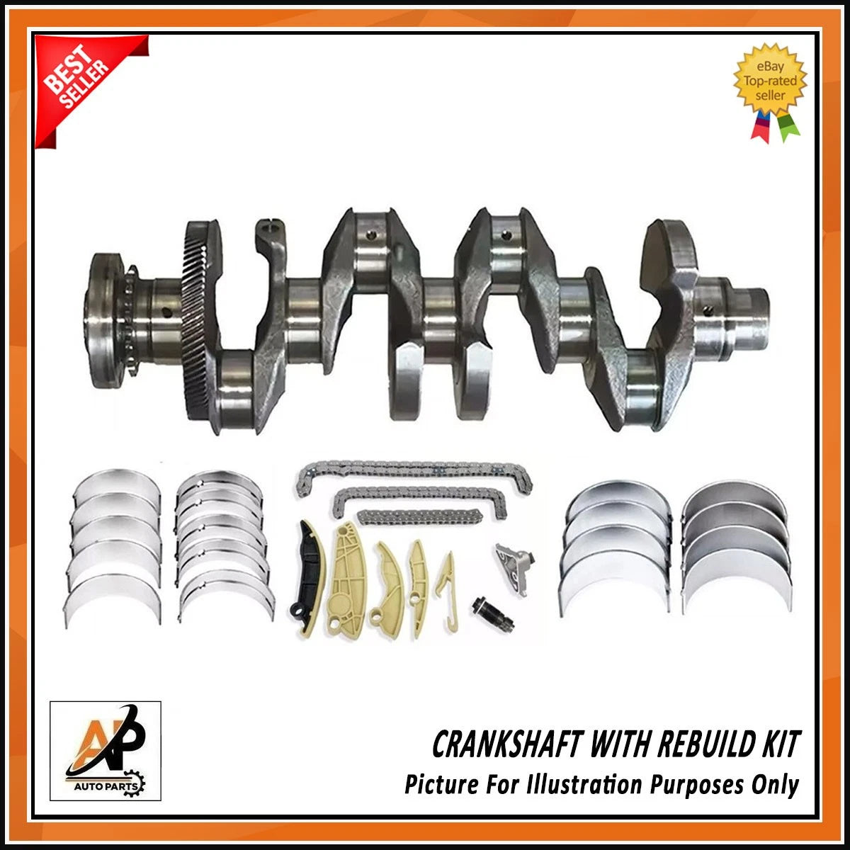 Crankshaft Bearings and Timing Chain Kit Replacement for Land Rover 204DTD (2000–2006)