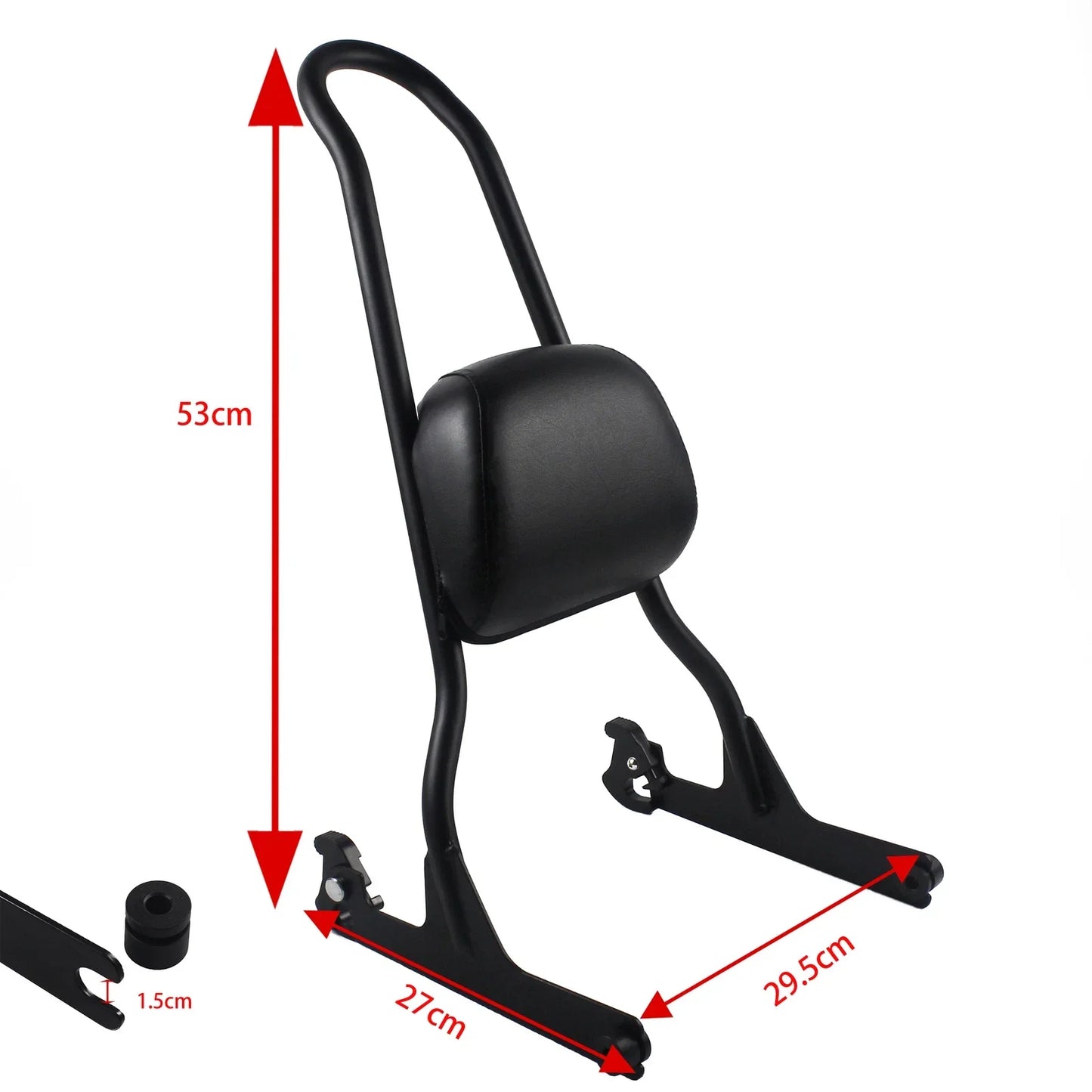 Sissy Bar Backrest Set for Harley Fatboy, Cross Bones, Softail (2000-2017)