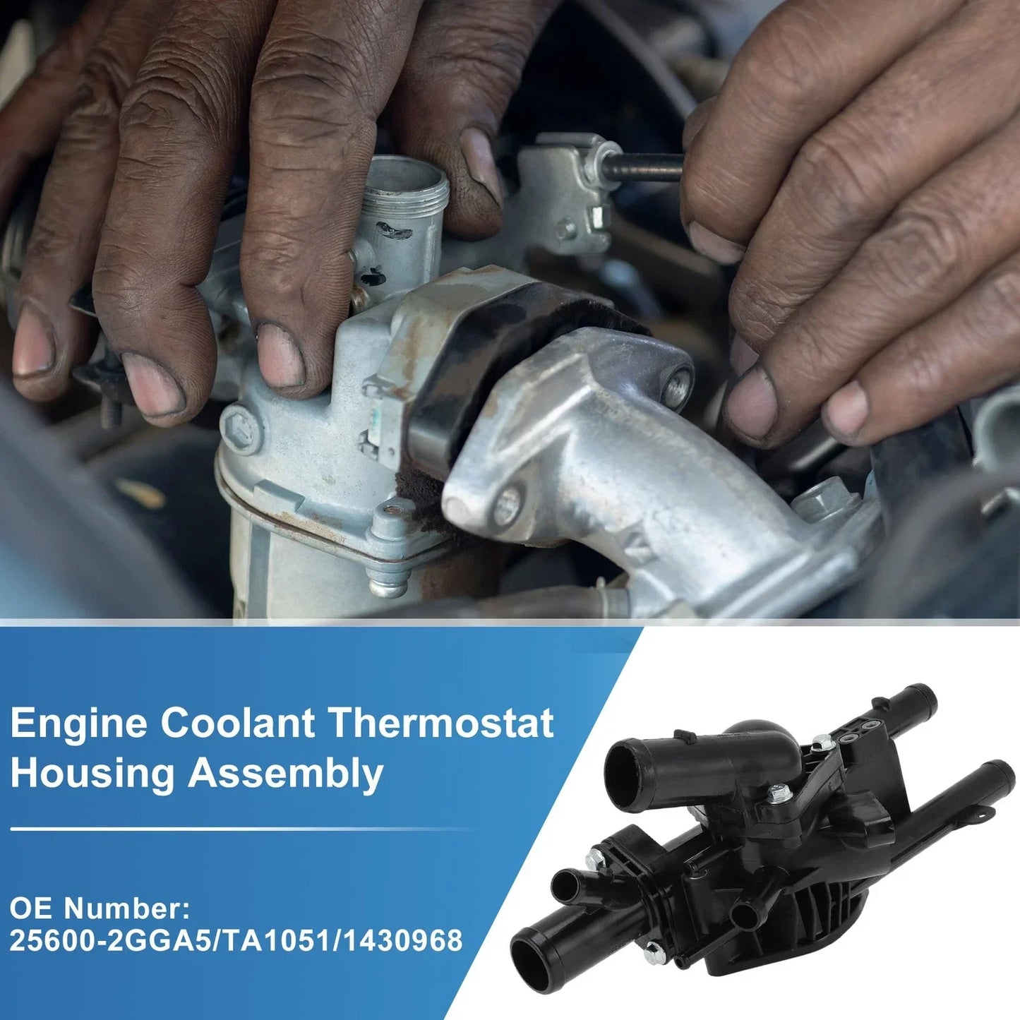 Coolant Thermostat Housing Assembly for Hyundai Santa Fe, Sonata (2015-2020)