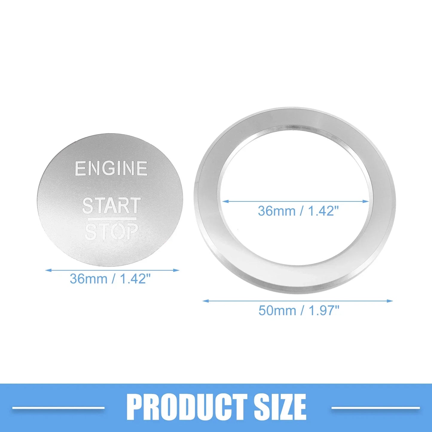 Engine Start Stop Button Cover for Mercedes-Benz B C GLC GLA (2015-2023)