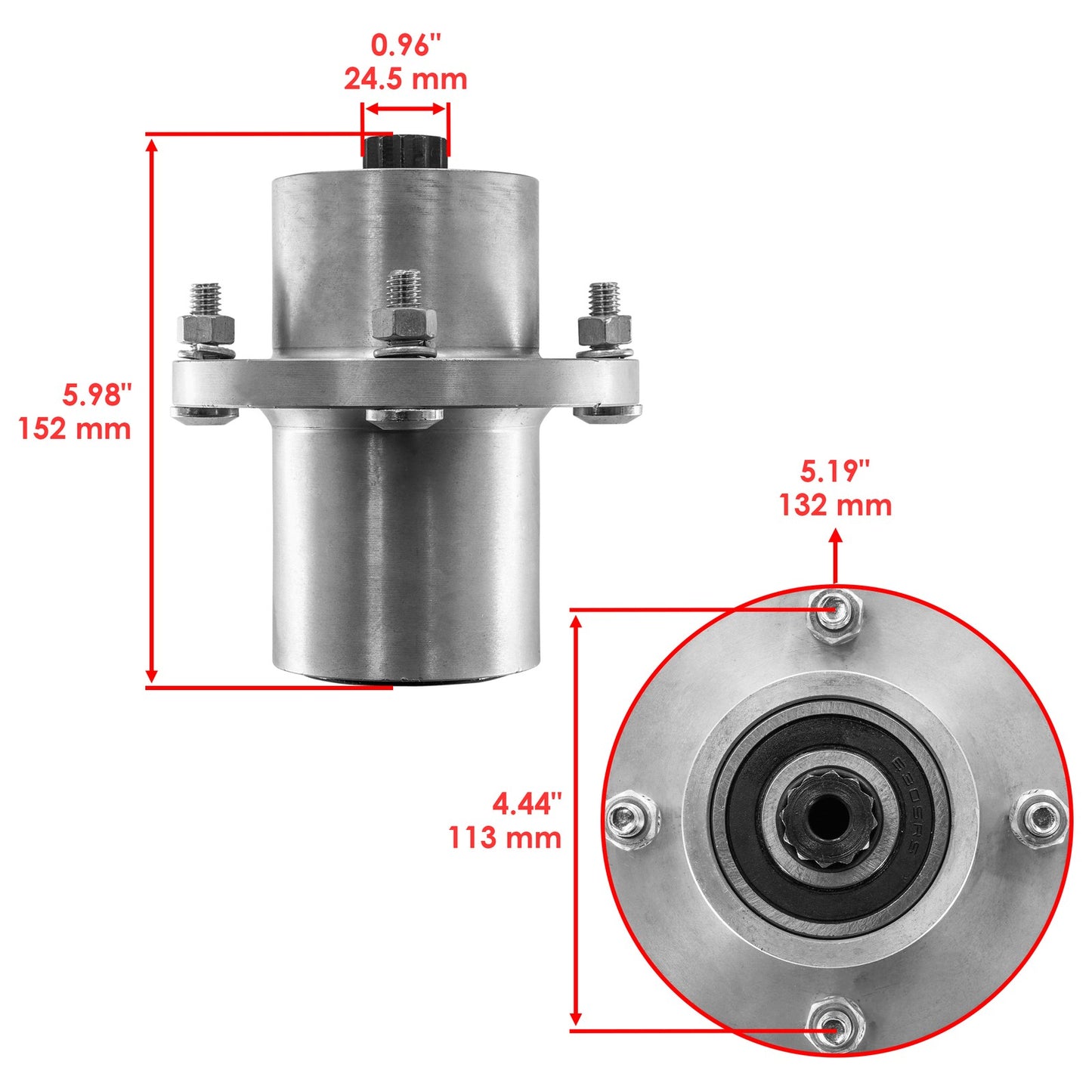 Deck Spindle Assembly Replacement for Hustler 48 54 60 inch (2005–2015)