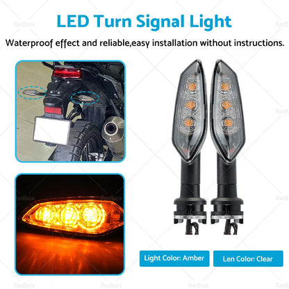 LED Turn Signal Light for Yamaha MT-01 MT-03 MT-25 MT-10 MT-07 MT-09 (2001-2023)