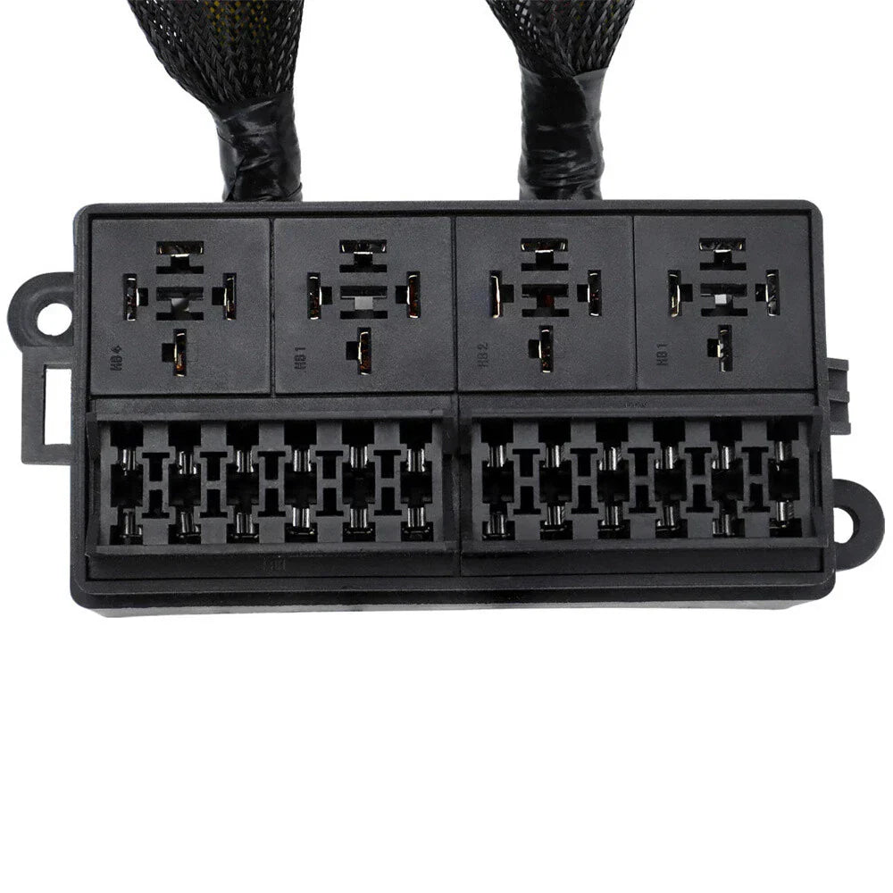 12V Pre-Wired Fuse Relay Box w/ 4 x 40A Relays & 12 Fuses for Car Marine Boat