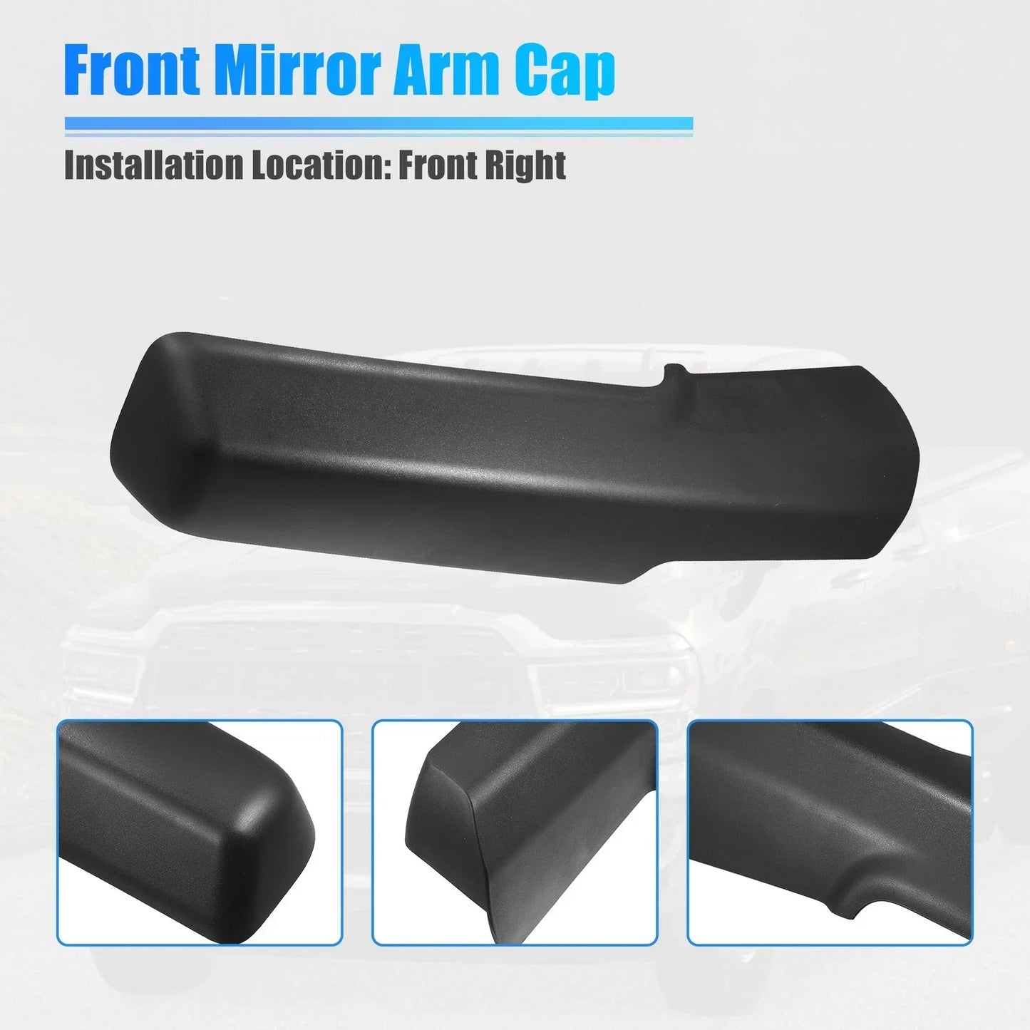 Right Side Trailer Tow Mirror Front Arm Cover for Dodge Ram ( Specified)
