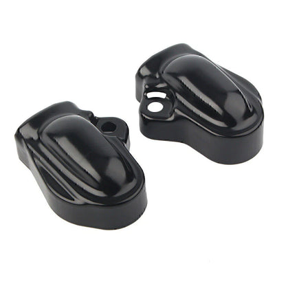 Black Bar & Shield Rear Axle Covers for Harley V-Rod VRSC Muscle (2002-2017)
