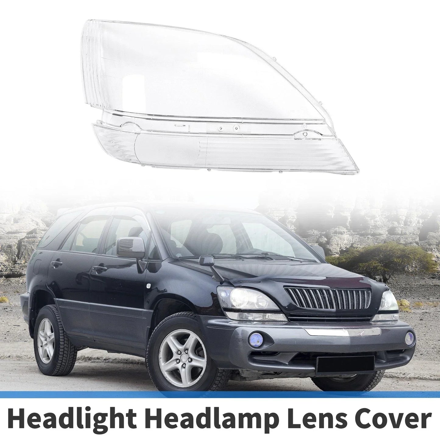 Car Front Right Headlight Lens Cover for Lexus RX300 (1999-2003)