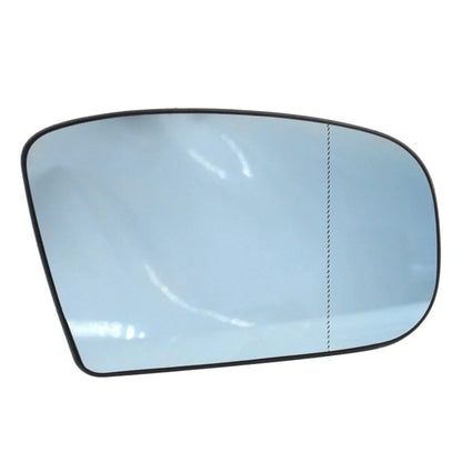 Heated Side Mirror Glass with Plate for Benz S CL Class W220 W215 Right Blue