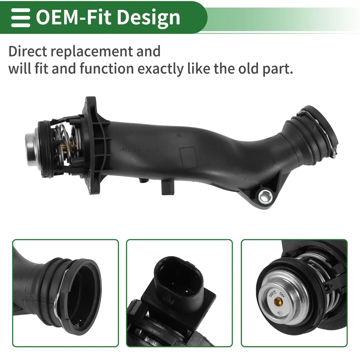 Engine Coolant Thermostat Housing for Mercedes Benz AMG G63 (2013-2018)