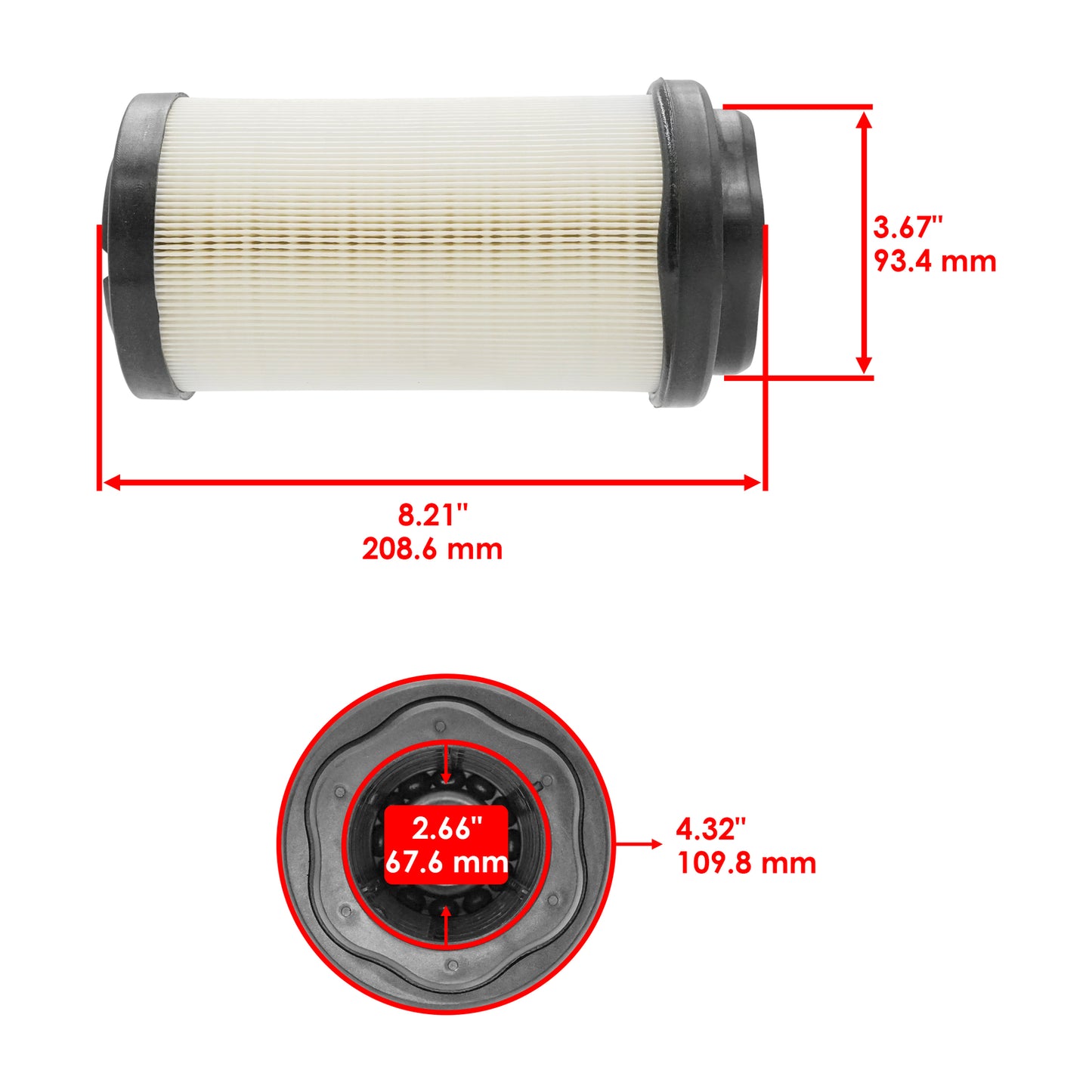 Air Filters Primary and Secondary Replacement for John Deere 2550 2700 (2025–2025)