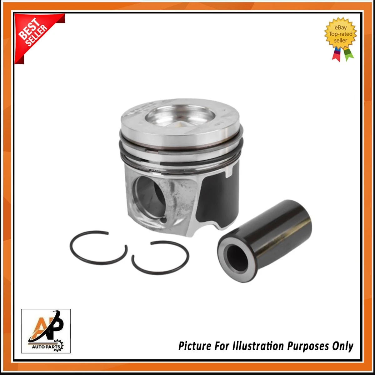 Engine Piston Standard Size Replacement for Vauxhall Renault 1.6 CDTI (2013–2019)