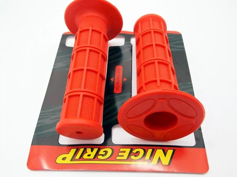 Red Hand Grip Set for Suzuki RM370 (Left & Right)