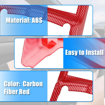 Red Cup Holder Cover Trim Sticker for Dodge Charger & Chrysler