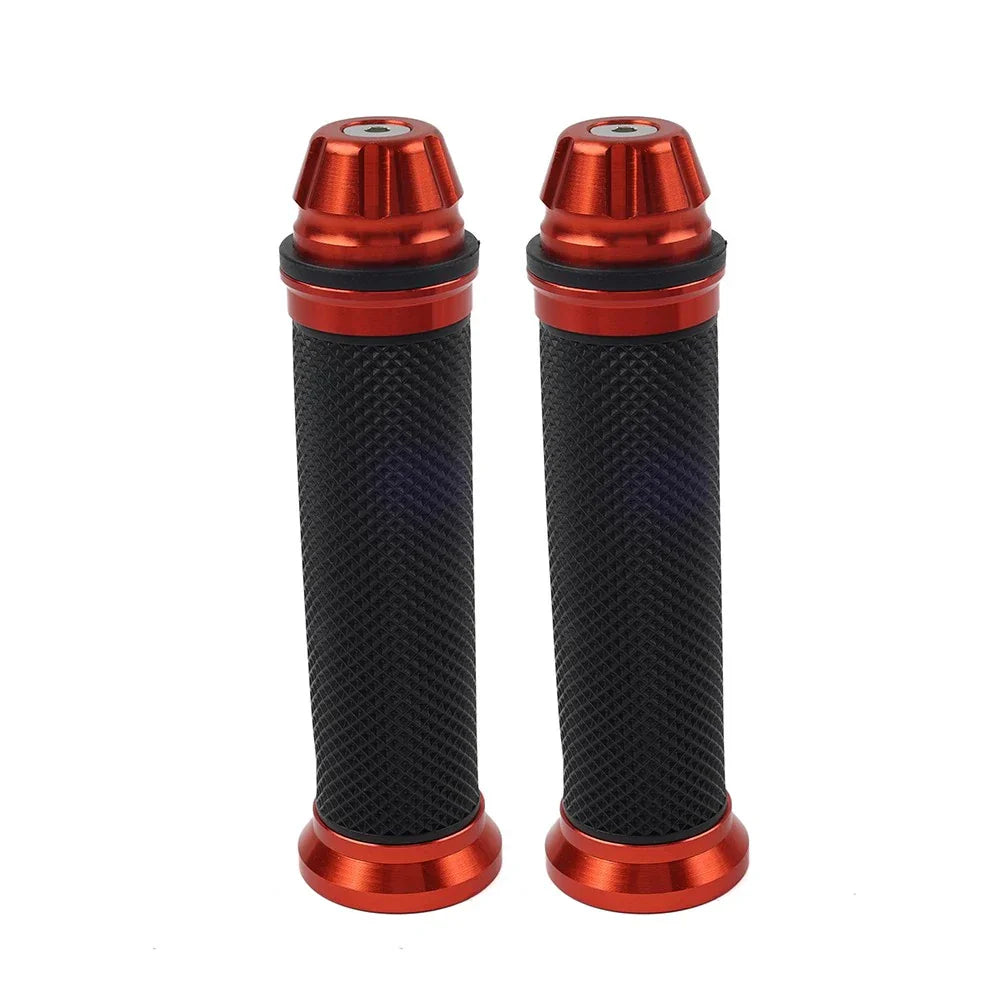 7/8" Hand Grips for Yamaha, Honda, Suzuki - Red & Black
