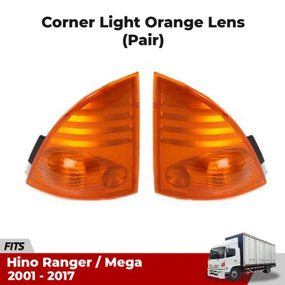 Corner Lights Indicator Lamp L+R Fits Hino Mega Ranger Heavy Truck 2001-2017 D06