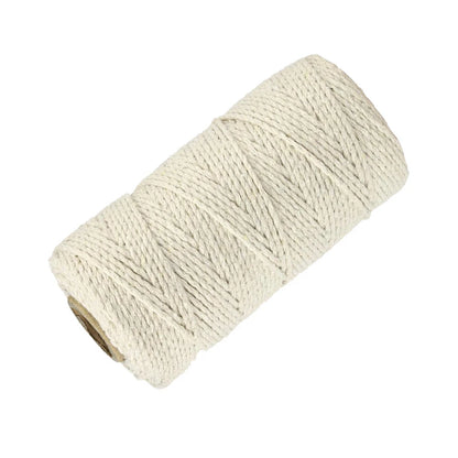 Natural Cotton & Jute Twine for Gift Wrapping & Crafts ( 100m)