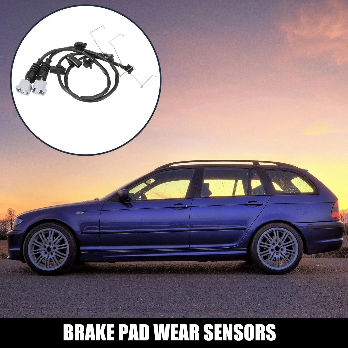 Front Right Brake Pad Wear Sensor 2pcs for Lexus LS460 (2007-2016)