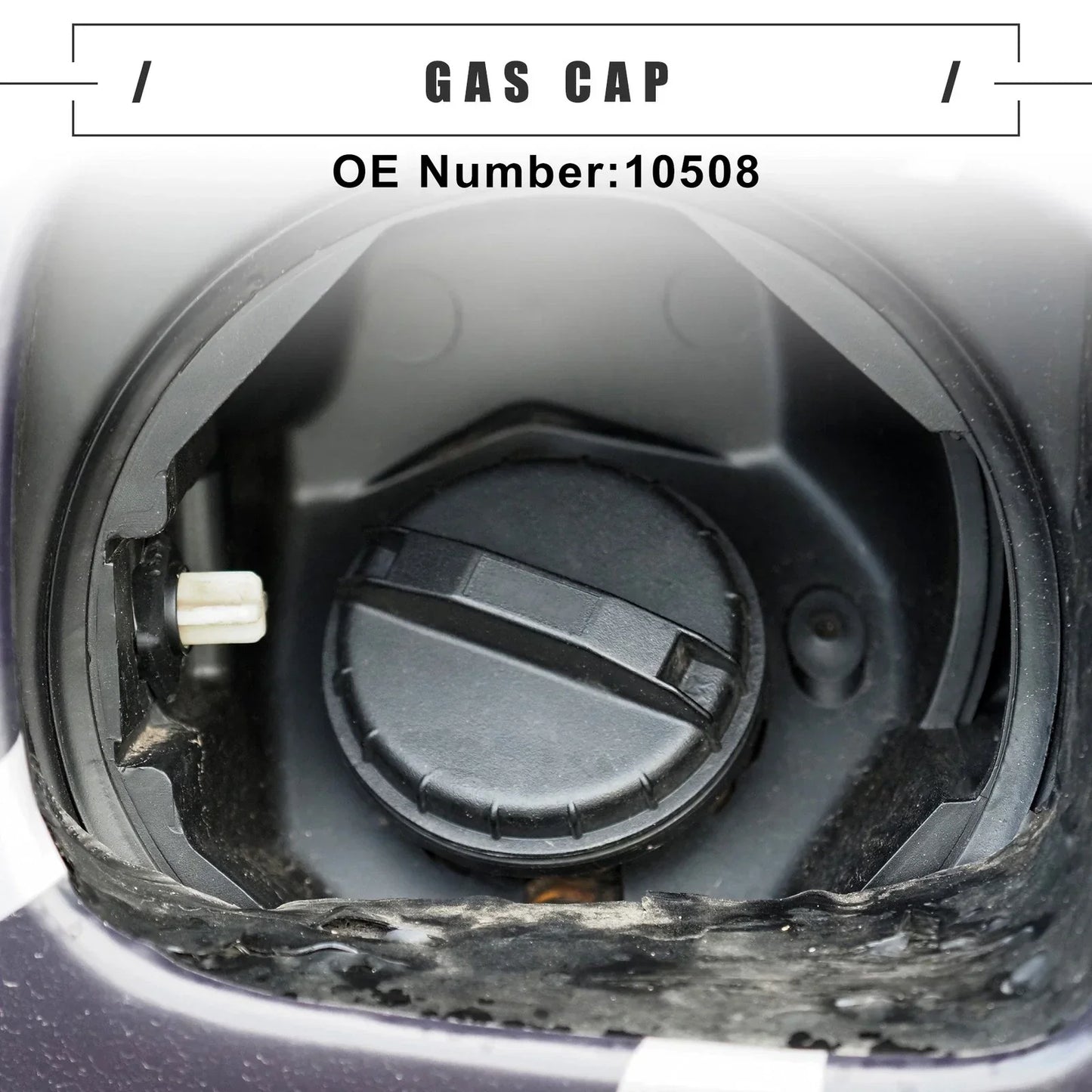 Car Fuel Tank Filler Cover with 2 Keys for Dodge Grand Caravan (2011-2020)