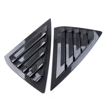 Carbon Fiber Black Window Flap Cover for Nissan Sentra Sedan (2013-2019)