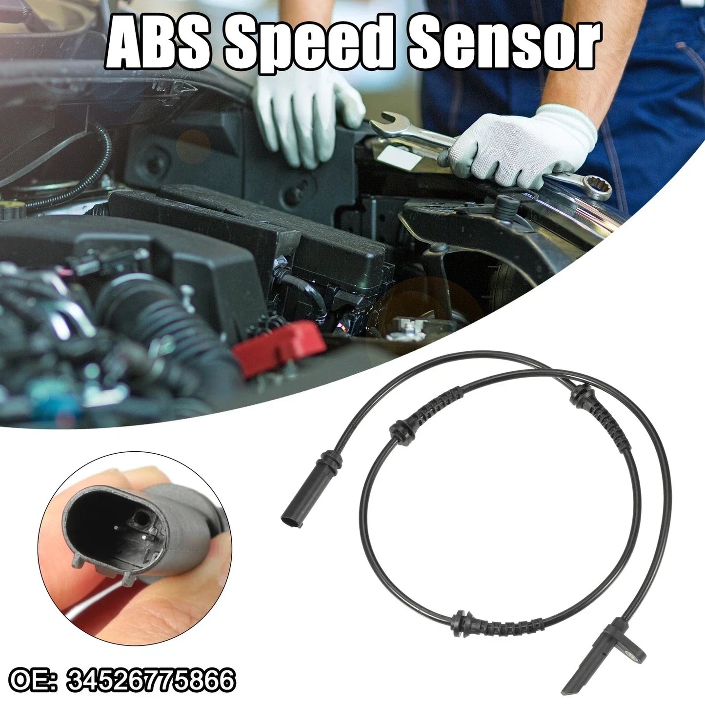 ABS Wheel Speed Sensor for BMW 535i GT xDrive 3.0L (2011-2017)