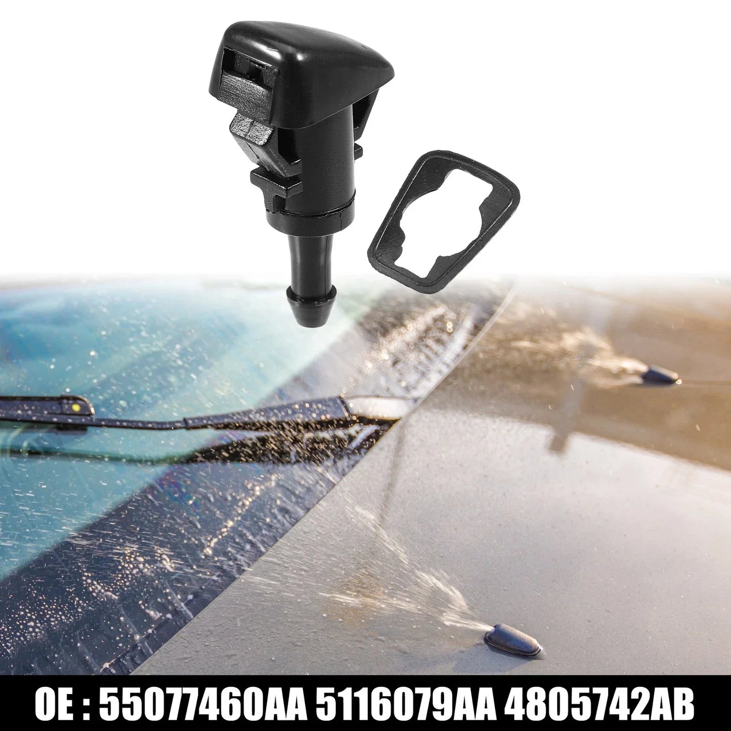 Front Windshield Washer Nozzle for Dodge Charger (Fits 2006-2023)