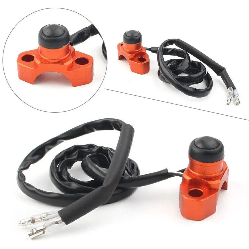 CNC Engine Stop Start Kill Switch Button for Dirt Bike Quad ATV Universal