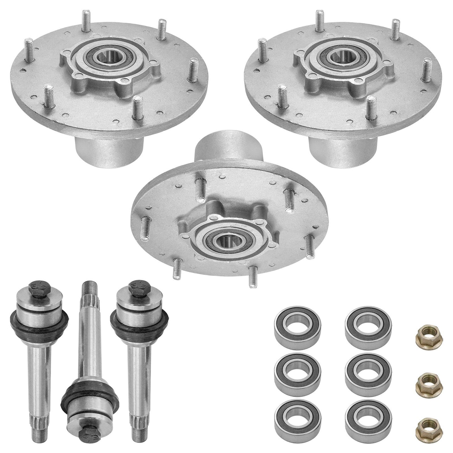 60 Inch Deck Spindle Shaft Replacement for Exmark LZE730GKA604 (2004–2004)