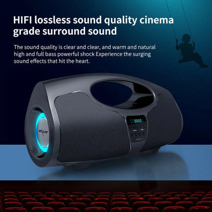 Bluetooth Portable Rechargeable Speaker with Microphone for Karaoke