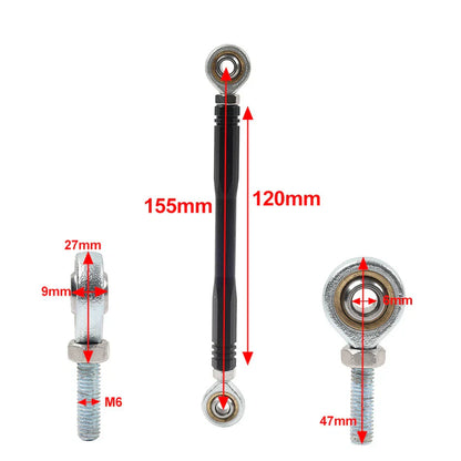 CNC Gear Shift Linkage Rod 120mm for Harley Softail Touring