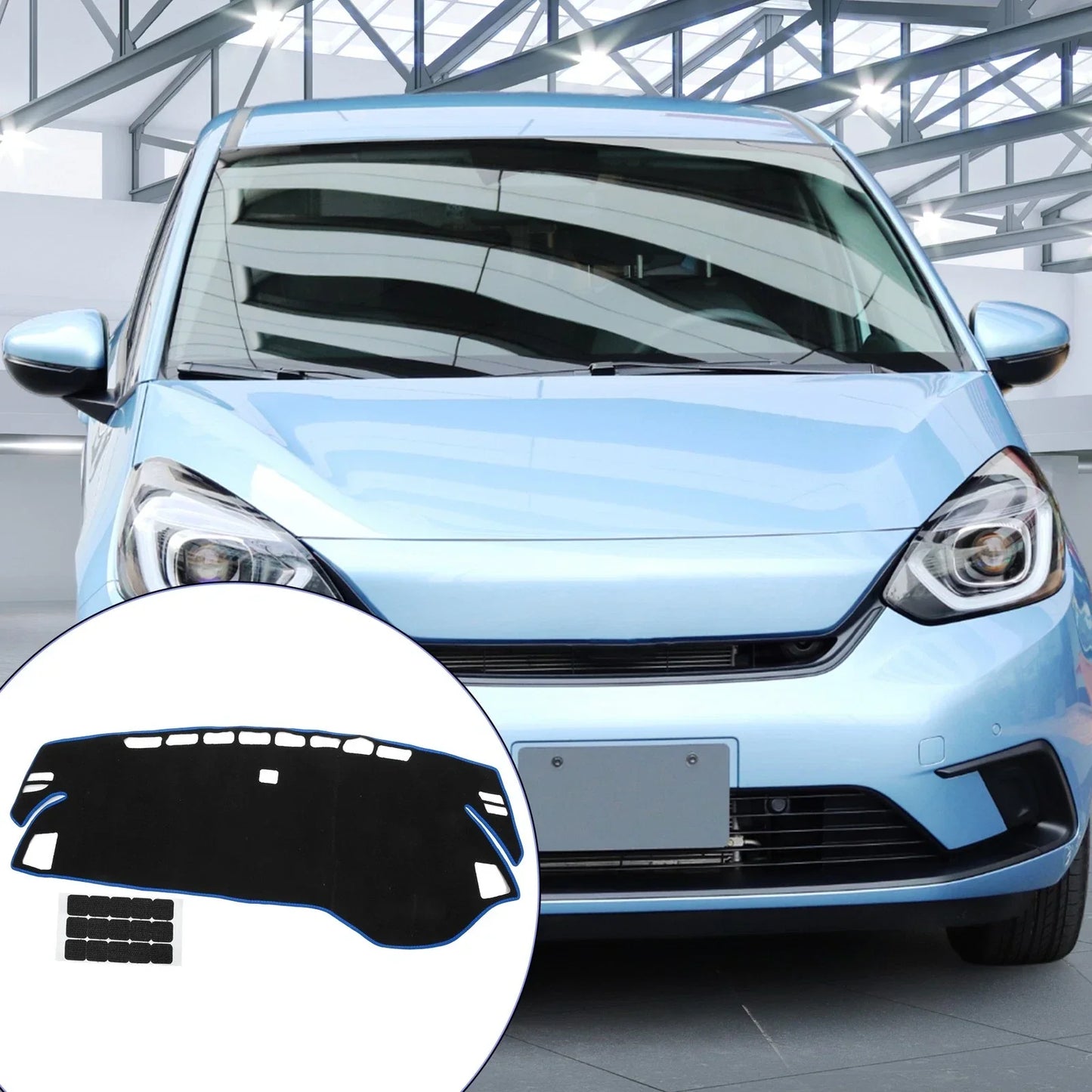 Dashboard Cover Mat for Honda Odyssey 2022-2024 Protector Black Blue 1 Set