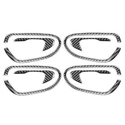 8Pcs Carbon Fiber Door Handle Trim for Honda Civic 2006-2011