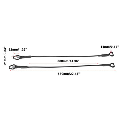 Rear Tailgate Cables for Dodge Ram 1500 2500 3500 (2019-2023)