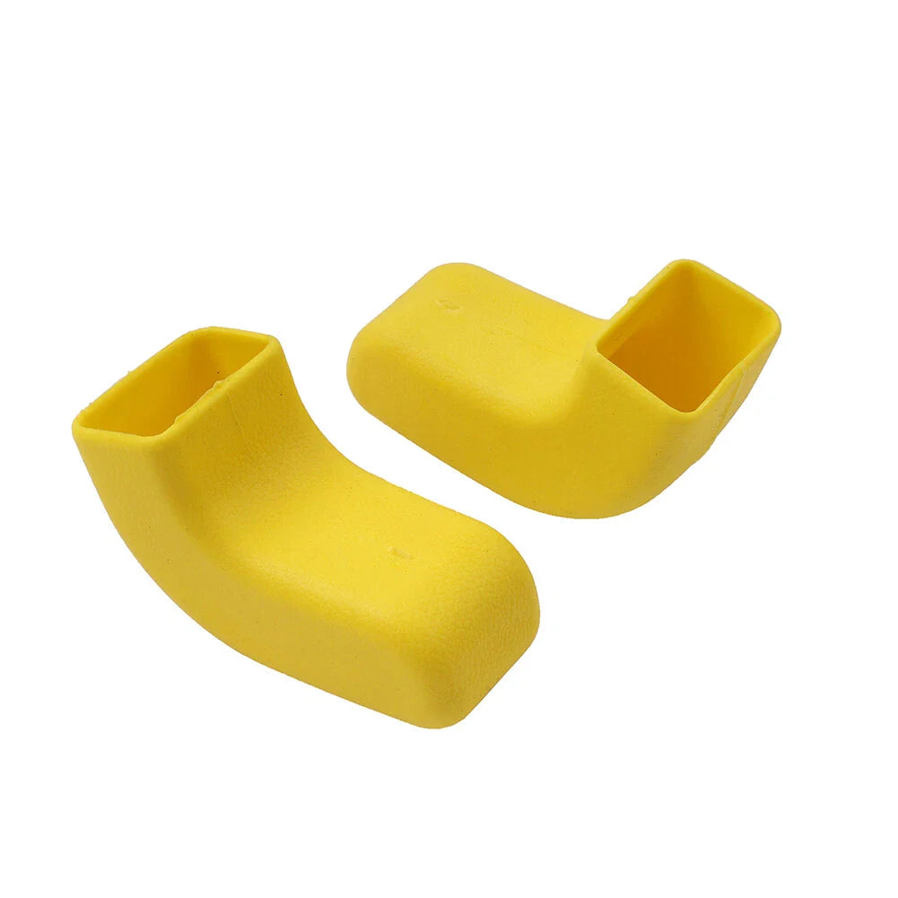 Front Bumper Tow Hook Covers Yellow for Jeep Wrangler JK JL JT (2007-2023)