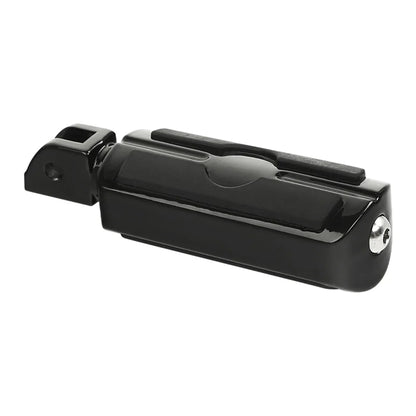 Black Front Rider Footrests Pegs for Harley Softail Fat Bob (2018-2025)