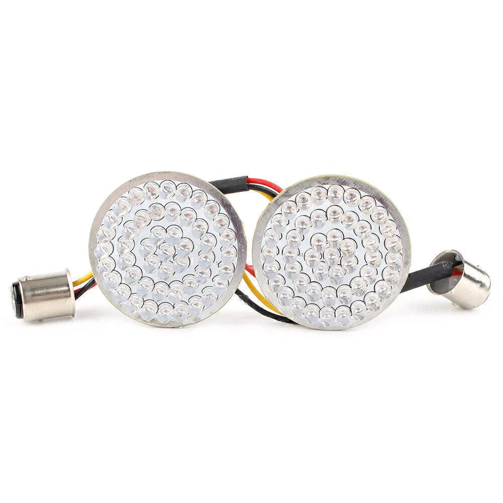 Red LED Turn Signal Light Bulb Pair for Harley Softail Dyna Touring