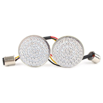 Red LED Turn Signal Light Bulb Pair for Harley Softail Dyna Touring