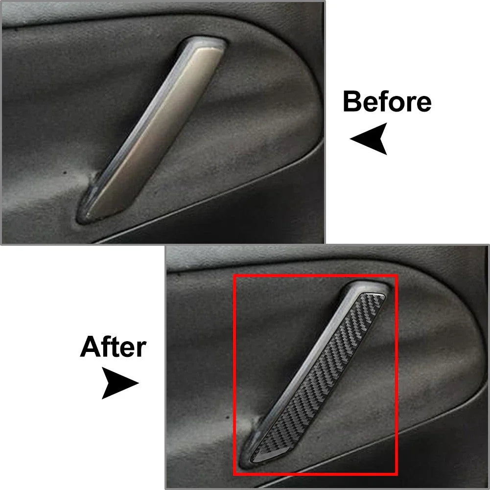 Black Passenger Side Door Handle Cover Trim for Volkswagen Passat B5 (2001-2005)