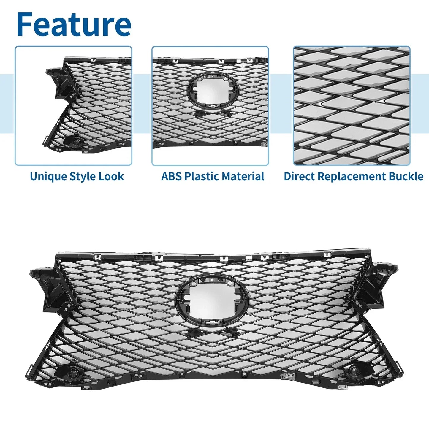 Front Upper Bumper Grille for Lexus RX 350L (2018-2019)