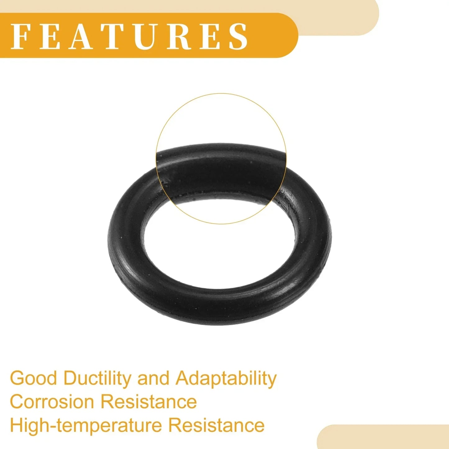 Fuel Injector Seal O-Ring Set for Ford F-Series (2004-2008) - NBR Rubber Black