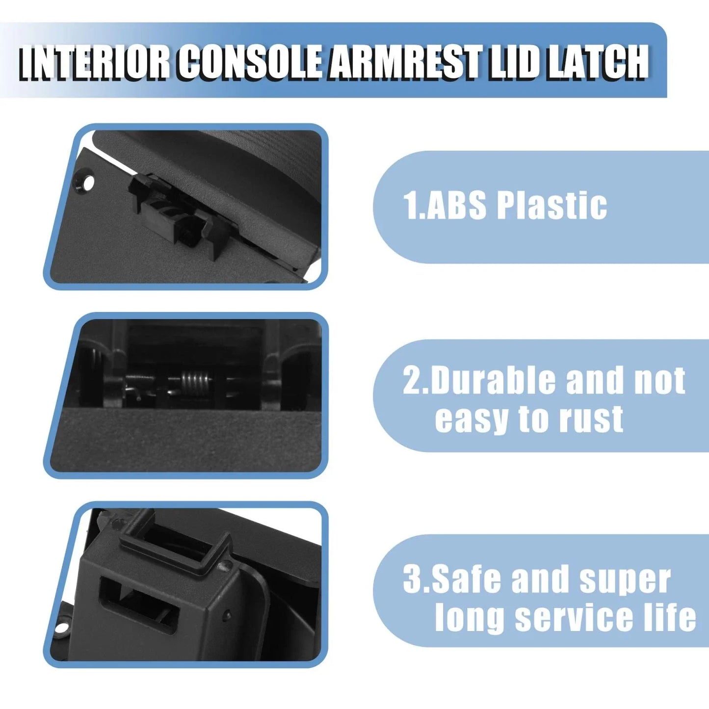 Armrest Lid Latch for Dodge Ram 1500 2500 3500 4500 (2013-2018)