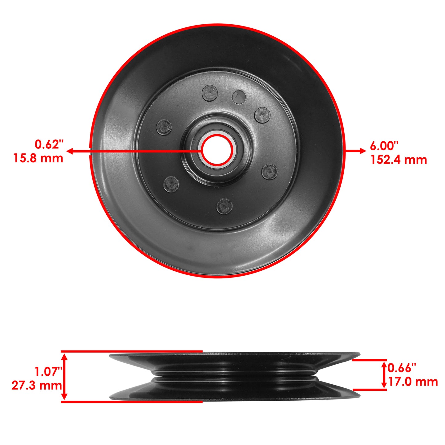 Deck Idler Pulley Replacement for Toro 91cm 36" Walk Behind Mower (2000–2000)