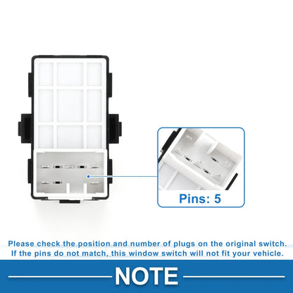 Passenger Side Power Window Switch for Hyundai Creta (2016-2023)