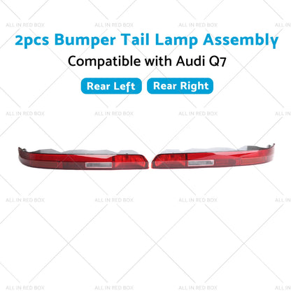 Rear Bumper Tail Light Lamp Assembly for Audi Q7 (2016-2023)