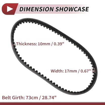 Drive Belt V-Belt for Honda Activa 125 & Lead 90cc Motorcycles (2013-2023)