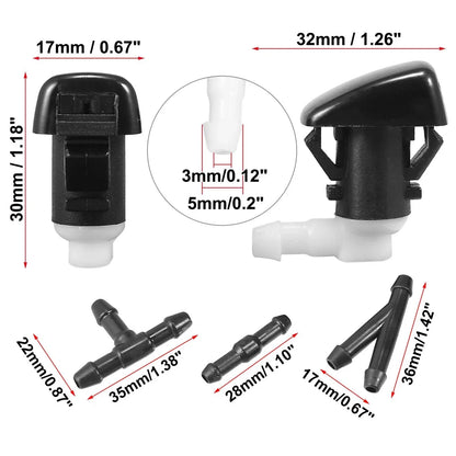 4pcs Front Windshield Washer Nozzles for Dodge Durango (2011-2023)