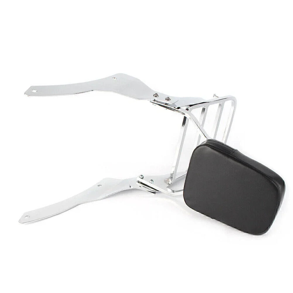 Passenger Backrest Sissy Bar w/ Luggage Rack for Yamaha Vstar 400 (98-22)